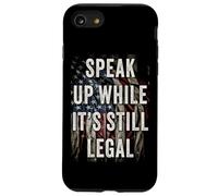 Speak Up - While It's Still Legal: Free Speech USA Vintage Carcasa para iPhone SE (2020) / 7/8