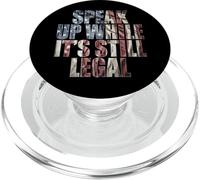 Speak Up - While It's Still Legal: Free Speech USA Vintage PopSockets PopGrip para MagSafe
