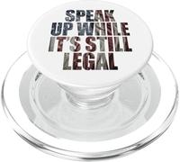 Speak Up - While It's Still Legal: Free Speech USA Vintage PopSockets PopGrip para MagSafe