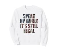 Speak Up - While It's Still Legal: Free Speech USA Vintage Sudadera