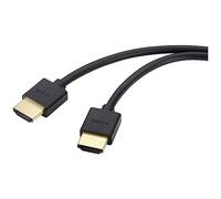 Speaka Cable de conexión HDMI Profesional HDMI a Macho, Conector HDMI-A Macho 3,00 m, Color Negro Ultra HD (8K), HDMI de Alta Velocidad, F
