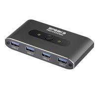 SpeaKa Professional - Conmutador USB 3.2 Gen 1 (2 puertos, USB 3.0), color gris
