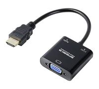 Speaka Professional SP-10352148 - Adaptador HDMI/VGA (1 Puerto HDMI® y 1 VGA), Color Negro estándar HDMI 0,15 m