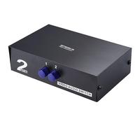 Speaka Professional SP-11175216 - Conmutador Compuesto de 2 Puertos con Puertos de Audio