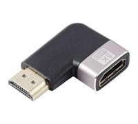 Speaka Professional SP-11302004 - Adaptador HDMI (1 Conector HDMI Macho y 1 Conector HDMI Hembra), Color Negro, Plateado UHD 8K a 60 Hz, UHD 4K