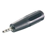 Speaka Professional SP-7870260 - Adaptador de Audio (1 Conector Jack de 2,5 mm, 1 Conector Jack de 3,5 mm), Color Negro