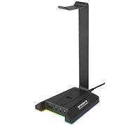 Speaka Professional SP-HPS-320 - Soporte para Auriculares (Auriculares), Color Negro