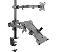 Speaka Professional SP-MM-302 - Soporte para Monitor (13) - 81,3 cm (32), inclinable+Giratorio, Altura Ajustable, Color Negro