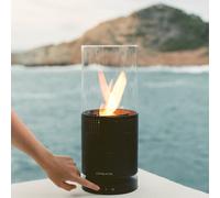 SPEAKER FIRE - Altavoz Bluetooth Con Llama De Bioetanol Y Luz LED Negro