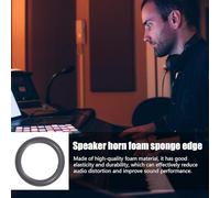 Speaker Foam Edge,Horn Replacement Parts Folding Ring | Versatile Stretchy Edges Surround Rings, Simplified Installation Edge Replacement Kit For Sound Systems Speaker Equipment