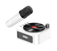 Speaker Karaoke - Pequeño Altavoz de Karaoke con micrófono, Juguete de Canto Retro | Rendimiento de Audio, Recargable, Compatible con Tarjeta USB/TF/Au Player Portable Music Portable para Tod