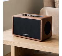 SPEAKER RETRO WOOD - Altavoz Portátil 55W Con Bluetooth, USB Y AUX Madera Oscura