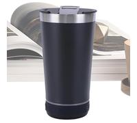 Speaker Tumbler - Taza de café transparente con tapa incorporada en altavoz - 16 oz con tapa para acampada, viaje aislado para campers viajeros, playa, camping, barbacoa, viaje en casa, oficina