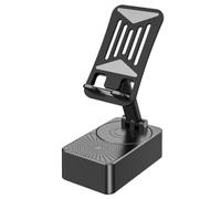Speaker With Phone Stand, 10 Hours Battery, Anti-Slip Base Portable | Mobile Phone Holder Portable for Home, Office, Kitchen, Outdoors, Outdoor, Travel, Home Party, Phone, Indoor