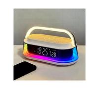 Speaker with Wireless Charger15 W , LED Night Light 20W Sound Box for Bedroom Office Home Desk Bedside