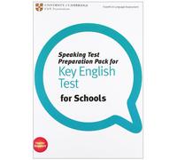 Speaking Test Preparation Pack for KET for Schools Paperback with DVD