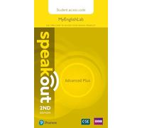 Speakout Advanced Plus 2nd Edition MyEnglishLab Student Access Card - 9781292212173 (2018)