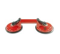 Spear & Jackson ASCD118 - Ventosa doble de aluminio - Herramienta de elevación de alto rendimiento para vidrio, granito, azulejos, metal, panel de madera - Capacidad de elevación de 110 kg - Doble