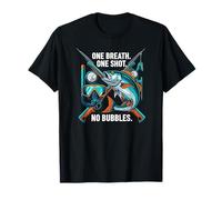 Spearfishing One Breath One Shot No Bubbles Diver Camiseta