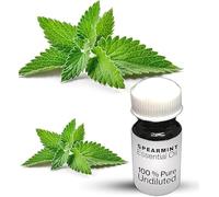 Spearmint Essential Oil / 100% Pure Spearmint Undiluted Essential Oil Premium Quality (10 ML, NATURAL)