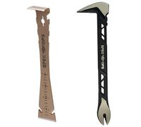 Spec Ops Tools - Juego de 2 barras de palanca, extractor de uñas de 10 pulgadas, barra de palanca de pata de gato, barra de ajuste de 9.5 pulgadas, acero de alto carbono, 3% donado a veteranos