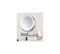 Specchio da bagno a parete (Nickel Tri-light) Specchio da trucco a LED regolabile con ingrandimento