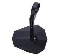 Specchio estremità manubrio HIGHSIDER STEALTH-X5, corto | Para barras 7/8 y 1 pulgada; ambos lados; plástico, cabeza 119×90 y brazo 75 milímetros, 1 espejo, casquillos reductores