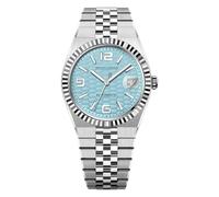 Specht & Söhne Miyota 8215 - Reloj de Pulsera mecánico automático de Acero Inoxidable de 36,5 mm para Hombre, Resistente al Agua, Azul Hielo