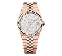 Specht & Söhne Miyota 8215 - Reloj de pulsera mecánico automático de acero inoxidable de 36,5 mm para hombre, resistente al agua, Oro rosa
