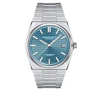 SPECHT&SOHNE Reloj de pulsera mecánico para hombre, color rojo vino, NH35, relojes automáticos, cristal de zafiro, 37 mm, acero inoxidable, resistente al agua, azul, (Ice-blue)