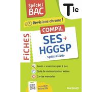 Spécial BAC 2026 - Compil de Fiches SES - HGGSP Tle: Tout le programme des 2 spécialités en 115 fiches visuelles