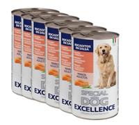 Special Dog Excellence Bocaditos en Salsa con Salmón y Verduras para Perros Adultos, 1.23 kg, Pack de 6