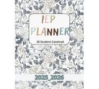 Special Education Teacher IEP Planner 2025-2026: Organized for 20 students in a Caseload (Vintage Flowers Design )