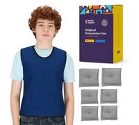 Special Supplies Chaleco de compresión sensorial con peso para niños con trastornos de procesamiento, TDAH y autismo, calmante y de apoyo con ajuste de peso ajustable (grande 24 x 42 pulgadas)