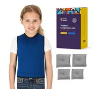 Special Supplies Chaleco de compresión sensorial con peso para niños con trastornos de procesamiento, TDAH y autismo, calmante y de apoyo con ajuste de peso ajustable (XS 35,5 x 60,9 cm)