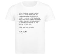 Special Victims Unit Camiseta de Hombre de Algodón Blanca Básica Basic Cotton White Men's T-Shirt