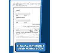 Special Warranty Deed Form Book: Understanding Fee Simple Transfers, Limited Title Warranty, and Commercial Property Applications.