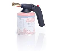 Specialist+ Quemador de gas con válvula básica para botellas estándar de la UE de 7/10 - Flambeador con encendido automático y regulador de llama - Temperatura hasta 1800 °C