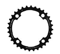 Spécialités TA Chinook 104/64pcd 4 Arm 10/11 Speed Chainring, Black, 36T Middle