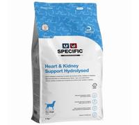 SPECIFIC Heart & Kidney Support Hydrolysed (CKD-HY) 4 kg - Pienso para perros adultos - Proteína hidrolizada, Omega 3 y aceite de krill - Bajo contenido proteico para el apoyo renal - DECHRA