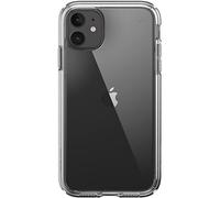 Speck 136490-5085 Presidio Clear - Funda para iPhone 11 con Revestimiento MICROBAN, Transparente, Multicolor