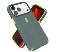 Speck CANDYSHELL Grip +MS - Funda para iPhone 17 Pro MAX, Neo Drab/Verde Brillante, Agarre Protector Delgado, protección contra caídas, Compatible con MagSafe