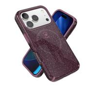 Speck CANDYSHELL Grip + MS - Funda para iPhone 17 Pro, Purpurina de Ciruela, Agarre Protector Delgado, protección contra caídas, Compatible con MagSafe