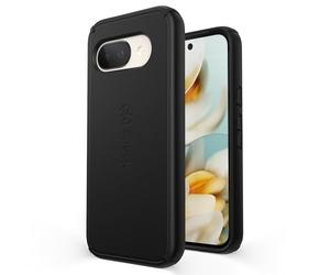 Speck Funda Compatible con Google Pixel 9a - Protección contra caídas Delgada con Bisel Elevado - Absorción de Impacto Avanzada - Diseño Suave al Tacto - ImpactHero Slim - Negro