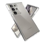 Speck Funda para Samsung Galaxy S24 Ultra - Protección contra caídas - Resistente a los arañazos, Funda para teléfono antiamarilleamiento - Presidio Transparente/Transparente