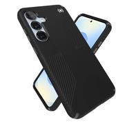 Speck Funda para Samsung Galaxy S25 Plus, protección contra caídas de 13 pies, agarres Antideslizantes, Funda para Samsung S25 Plus, Bisel Elevado y Botones mejorados, Agarre Presidio 2, Negro/Gris