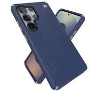 Speck Funda para Samsung Galaxy S25 Ultra, protección contra caídas de 13 pies, agarres Antideslizantes, magnética, Bisel Elevado, Botones mejorados, Agarre Presidio 2, Azul costero, Gris Polvo
