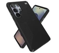 Speck Funda para Samsung Galaxy S25 Ultra, protección contra caídas de 13 pies, agarres Antideslizantes, Funda para Samsung S25 Ultra, Bisel Elevado y Botones mejorados, Agarre Presidio 2, Negro/Gris