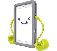 Speck Funda Protectora para iPad Pro de 9,7 Pulgadas para niños de 9,7 Pulgadas, Soporte para Coche con Brazos Desmontables, Color Gris/Verde