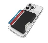 Speck MagSafe - Cartera para iPhone, Accesorio extraíble ClickLock Antideslizante, Capacidad para 1-3 Tarjetas, Acabado Suave al Tacto, Resistente a los arañazos, Construido para MagSafe, Color Negro